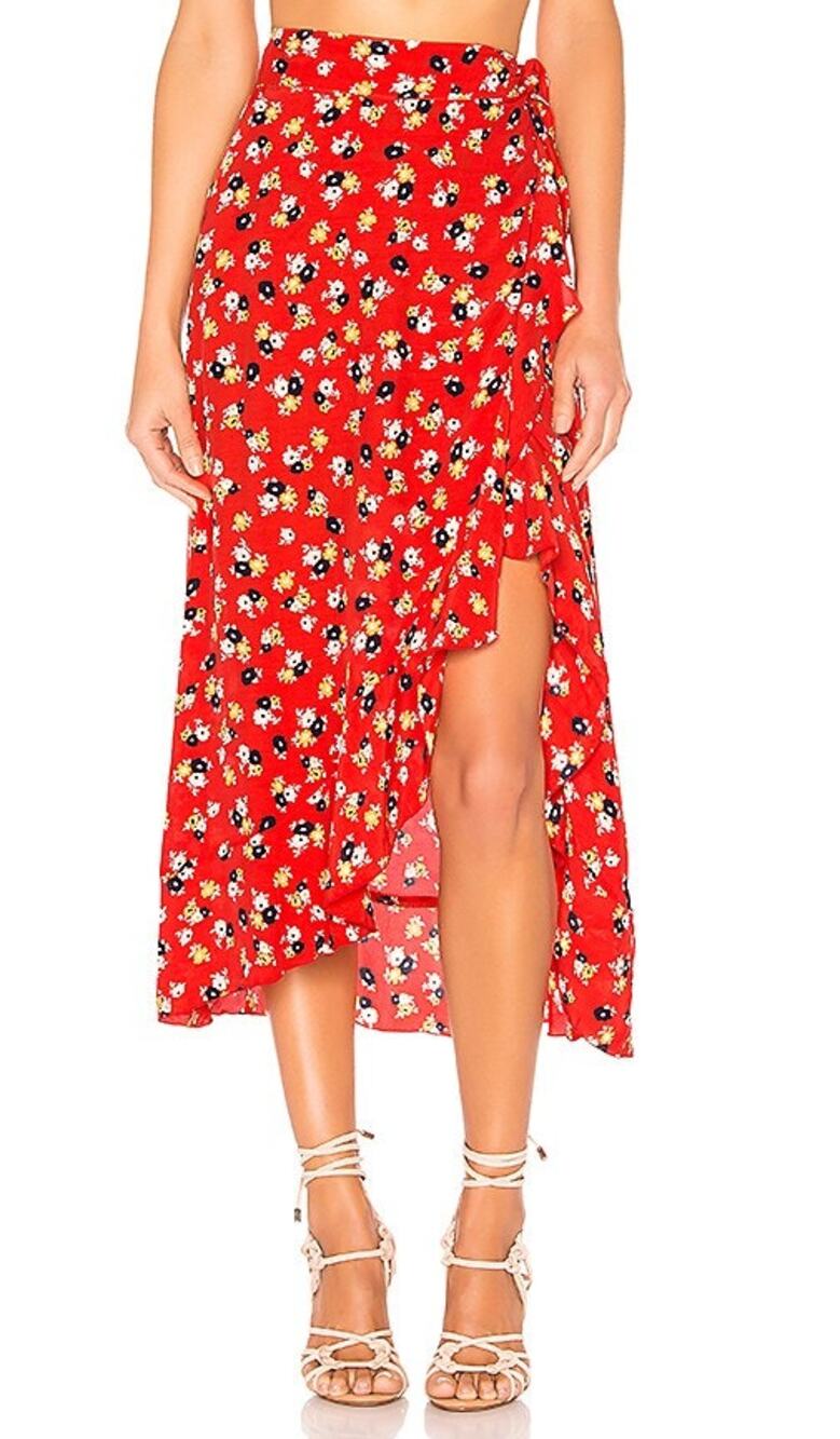 Faithfull The Brand Celeste Wrap Skirt - Jasmine Floral